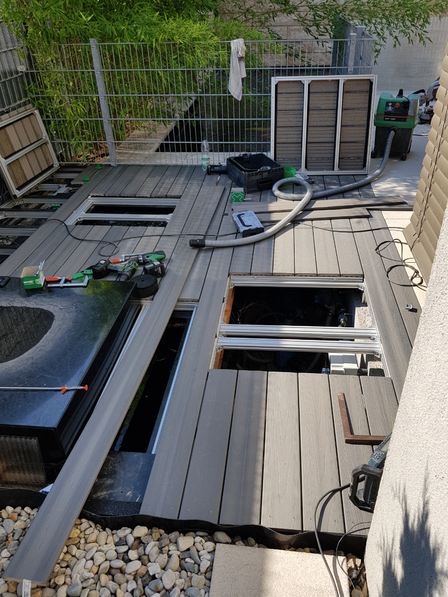 Filterabdeckung / Terrasse